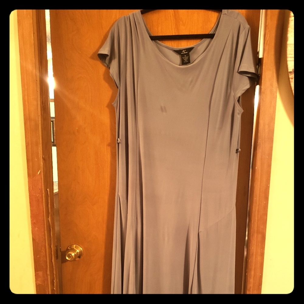 Gray maxi dress